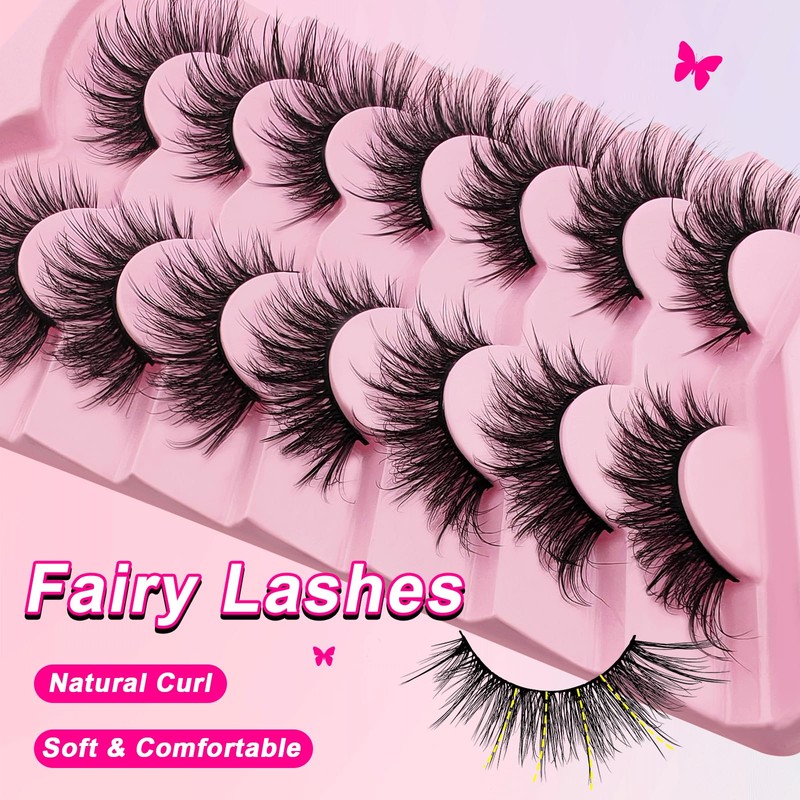 7 Pairs Fairy Eyelashes (7P-ZD-72)