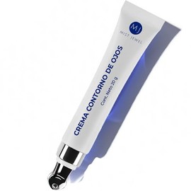 MIST JEWEL  Crema para contorno de ojos, arrugas, bolsas y ojeras obscuras  Con cafena, cido hialurnico y esferas hidratantes 20g                     