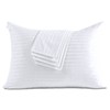Precoco 100% Cotton Pillow Protectors with Zipper, Standard 4-Pack, White,
