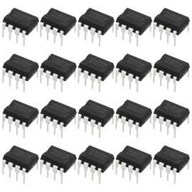 VGOL 20 Pieces NE5534P Direct Plug DIP 8 IC Chip Low Noise High Speed Electronic Components Suitable for Household Appliances Small Electronic Products