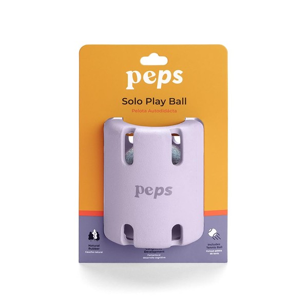 Peps Pet Toy Natural Rubber Solo Play Ball (Purple)