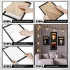 DoubleFill 4 Pcs Theatre Bill Frame with Mat Holds 5.5