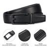 SENDEFN Men's Leather Belt, Automatic Belt, Men's Ratchet 35 mm