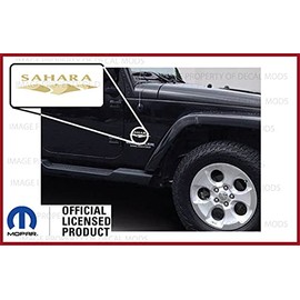 Jeep Sahara Dunes Fender Side Decals Stickers fits Jeep Wrangler Sahara Edition JK (2007-2018) (Set of 2) | FJ4E4