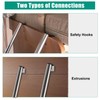 OUTPRIZE 57" RV Bunk Ladder, 4 Step Integrated Aluminum Camper