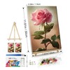 ATDMS Paint by Numbers Kit for Adults with Easel Flowers