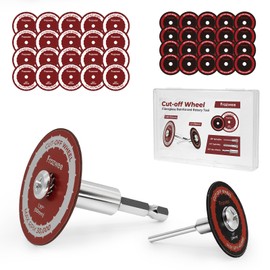 Prozwee 40PCS（20 * 1.5"+20 * 1.97"） Cut Off Wheels with 3PCS Shank(1/4" Hex Shank+1/4" Mandrel+1/8" Mandrel),Fiberglass Reinforced Rotary Tool Cutting Disc Set