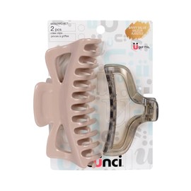 SCUNCI SAVVY VALUE 2PK LG MIXED CLAW CLIP
