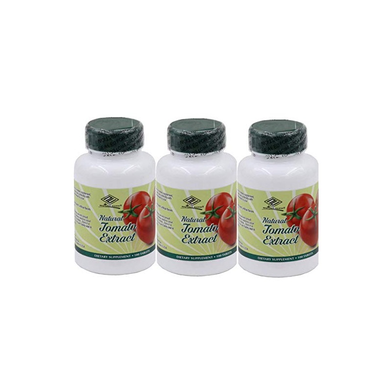 3 Packs Natural Tomato Extract w/ Lycopene (100 Tablets)