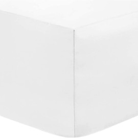 DTEX HOMES Extra Deep Fitted Sheets 16"/40CM Deep Bedsheets, Small Double 4 Feet - White