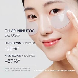 Terez & Honor Parches para Ojos Coreanos con Cafeína - 30 Pares de Mascarillas de Hydrogel para Ojeras, Bolsas, Hinchazón y Arrugas - Vegano, Sin Frag