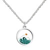 JunyiDIY Gifts for Women- Mustard Seed Mountain Necklace, Platinum-Plated Friendship