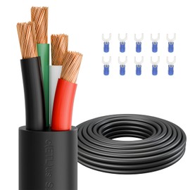 Firmerst 14/4 Outdoor-Rated Mini-Split Cable 50 Feet,Weatherproof Wire for Air Conditioner and HVAC Systems