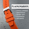 BISONSTRAP Watch Straps for Men, High Performance Fluororubber Watch Strap