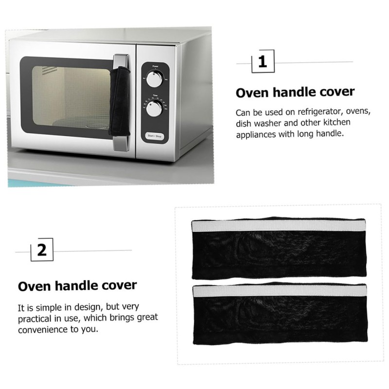 jojofuny 2pcs Refrigerator Handle Non- Kitchen Appliance Protector for Oven