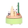Panda Shaped Music Box Desktop Wooden HandiCraft Ornament for Valentine's