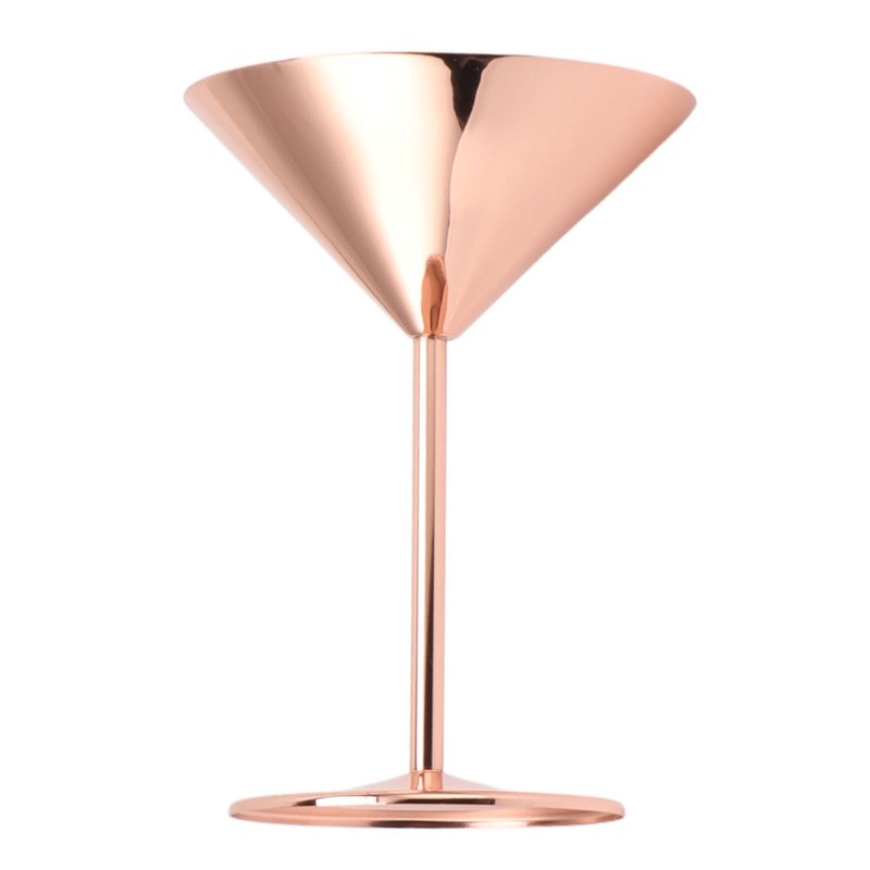 Stainless Steel Martini Glasses Fine Polish Rustproof Elegant Modern Martini