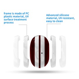 Meiyasy Cover Compatible with Powerbeats Pro Case, Anti-Lost and Shock-Proof Easy-to-Carry Durable Silicone Protective case Skin for Beats Powerbeats Pro 2019 Latest (Burgundy)