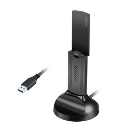 LogiLink WL0251 - Wi-Fi 6E USB Adapter 5,8 GHz mit magnetischer Halterung, WPA/WPA2, WPA3, 5 W, LED