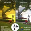 LIT-PaTH Dusk to Dawn Outdoor Post Lighting Fixture Pole Lantern,