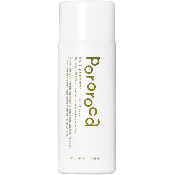 Pororoca Multi Protector, Natural Sunscreen, SPF50 PA++++ Dry Skin, Moisturizing, UV Care, Oil, 1.8 oz (50 g)