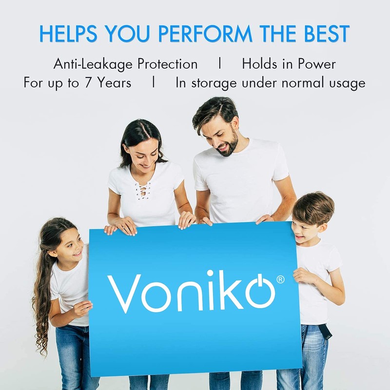 Voniko CR2025 3V Lithium Batteries 6 Pack for Child Safety,