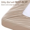 Viviland Cooling Queen Sheets, Bamboo Viscose with Elastic Corner Straps,