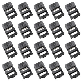 PDETVEO 20PCS FC-6P 2.54mm IDC Cable Female Connector, Dual Rows IDC Sockets for Flat Ribbon Cable
