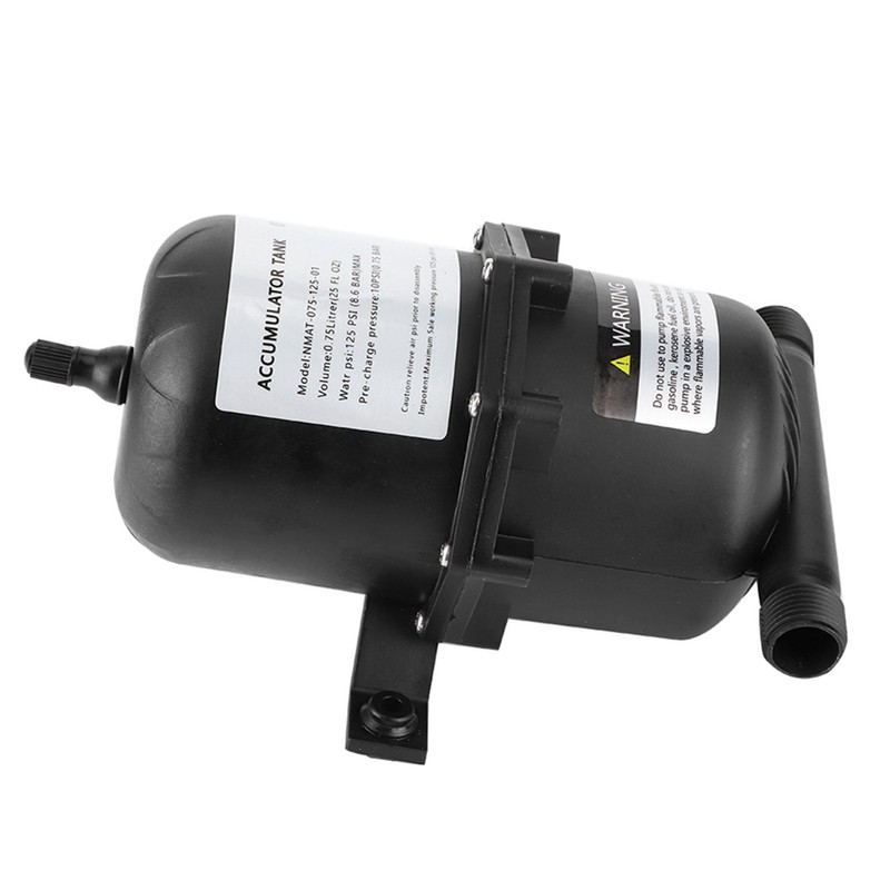 Accumulator Pressure Tank Water Pump Flow Control 0.75 L 125PSI
