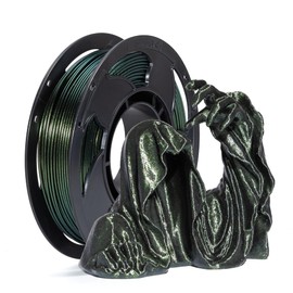Chameleon Opal Gold Green 1.75mm PLA Filament with Glitter Sparkle, 0.25kg 250g 0.55bl Small Spool Metallic Color Change PLA Filament Perfectly Hide The Layer Line