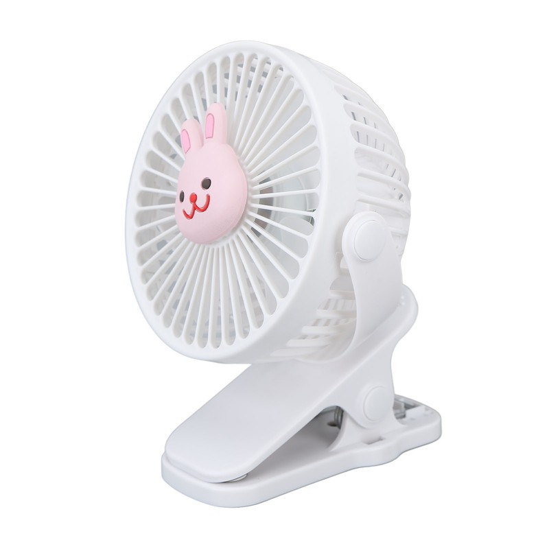 Baby Stroller Fan Clip USB Cartoon 3 Speeds Portable Fashionable