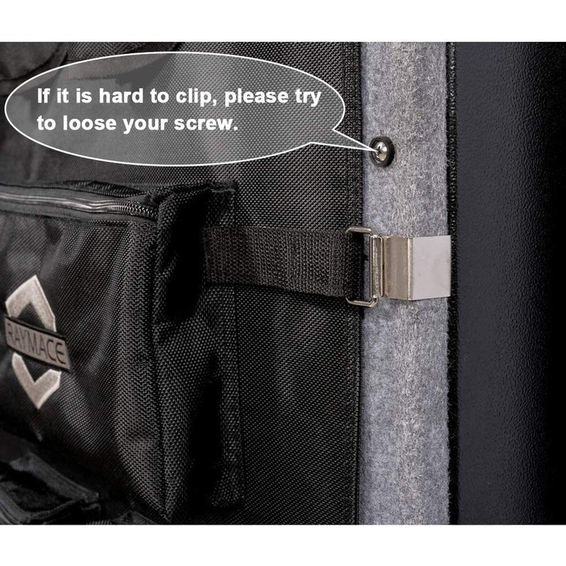 RAYMACE Gun Safe Door Panel Organizer 10.6W*43.5H，Adjustable Width to 13