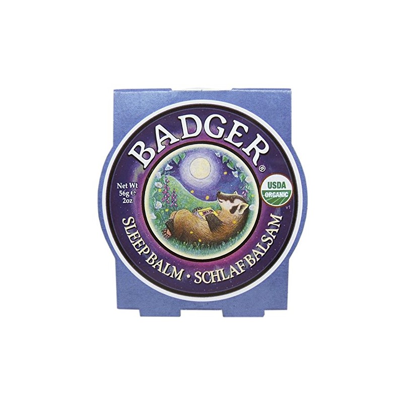 Badger Sleep Balm Tin, Lavender & Bergamot, 2 oz (1