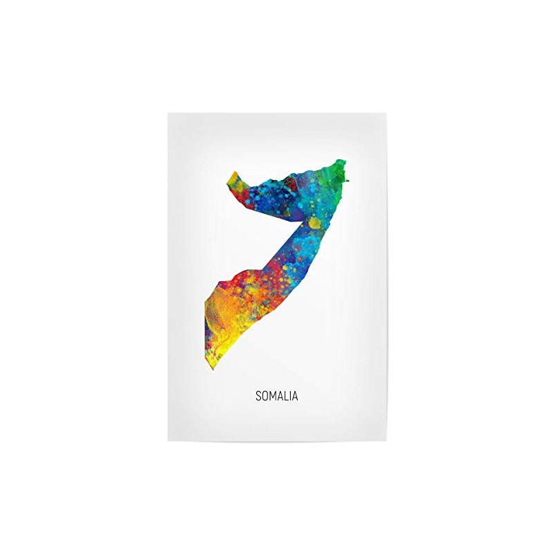 artboxONE Poster 30 x 20 cm Somalia Watercolour Map -