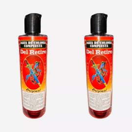 2PACK- DEL RETIRO Agua de Colonia Compuesta Espiritual Retira Enemigos 8 oz