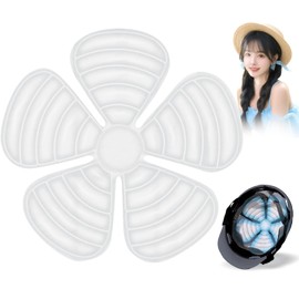 Head Cool, Cooling Sheet for Hats, Ice Pad, Head Cooler, PCM, Cooling Goods, Cool, Sustained Cooling, Heatstroke Prevention, Summer, Sports Watching, Work Helmet White