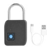 FipiLock Smart Fingerprint Padlock Anti theft Warehouse Dormitory Door Padlock(Gold)