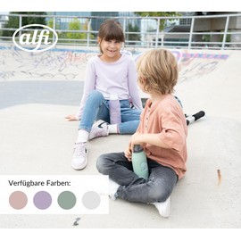 alfi Kids ISO Bottle 500 ml, Purple Pastel, Insulated Drinking Bottle Children's Stainless Steel, Completely Leak-proof with Screw Cap, Keeps 12 Hours Hot, 24 Hours Cold, Drinking Bottle for