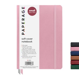 PAPERAGE Softcover Lined Journal Notebook (Blush), 176 Pages, College Ruled Notebook, Small 5.6 inches x 7.9 inches - 100 GSM Thick Premium Paper