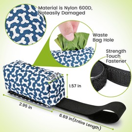 PobbY Dog Poop Bag Holder for Leash, 2 Pack Dog Poop Bag Dispenser, Sturdy and Guaranteed Leakproof Poop Bag Holders for Leashes, Dog Waste Bag Holder, Unscented, 2 Dispenser and 30 Bags By PobbY