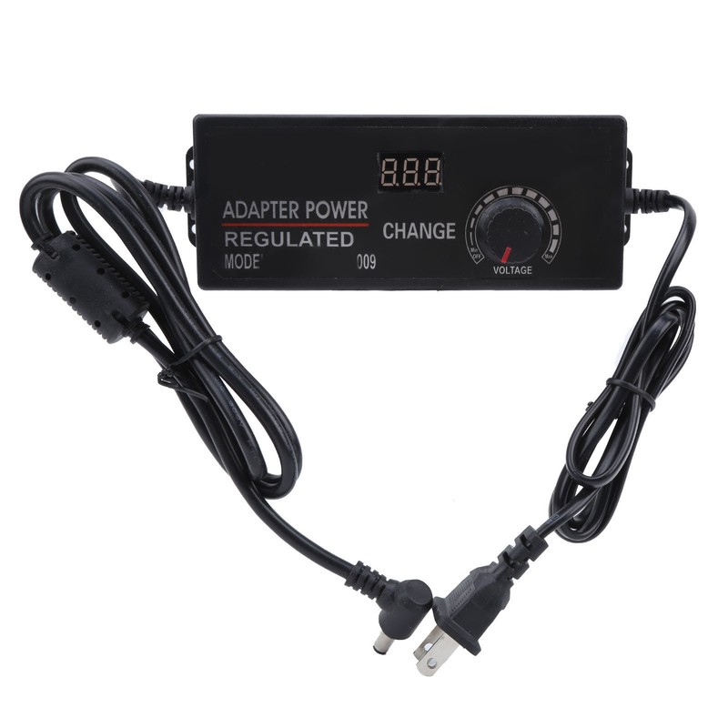 Adjustable Regulated Adapter 3‑12V 10A DC Power Regulator W/Voltage Display
