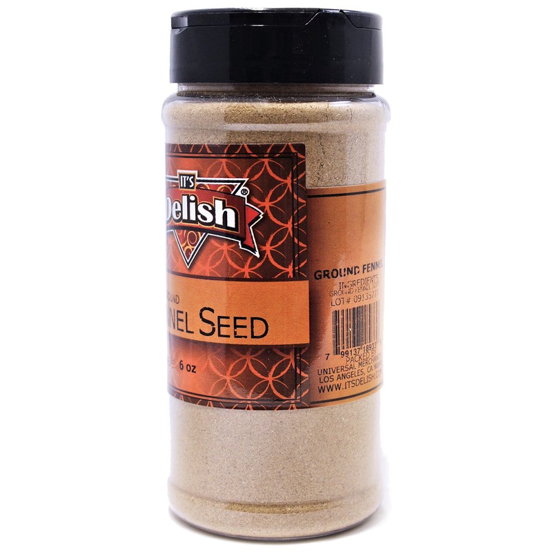 Its Delish Ground Fennel Seeds All Natural, 6 Ounce