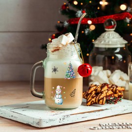 Rub Transfer Stickers,Furniture Rub Transfers Christmas Decals - Christmas Tree Santa Fairy Rub Transfer Stickers for Paper, Fabric, Mugs, Scrapbooking Materials, Planners, Wedding Sc