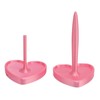 Heart Shape Yarn Holder Spinner Prevent Tangling Pink Yarn Stand