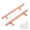 EZRENOVA 10 Pack Rose Gold Cabinet Handles and Knobs -