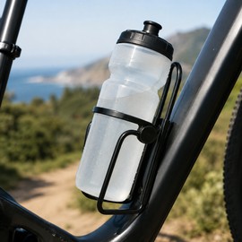 Bike Bottle Holder for Road and Mountain Bikes - Lightweight Aluminum Alloy with 7-Point Stable Support and Bottle Protection Spacer