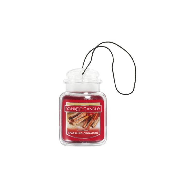 Yankee Candle Car Jar Ultimate, Sparkling Cinnamon, 0.96 OZ