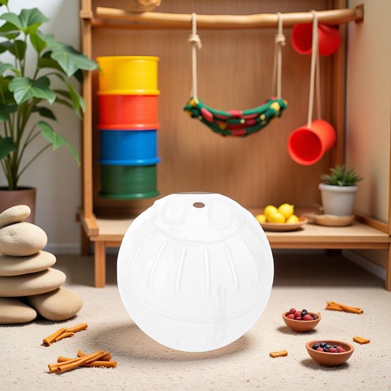 White Silent Exercise Ball Plastic Spinner Hamster Running for Sugar