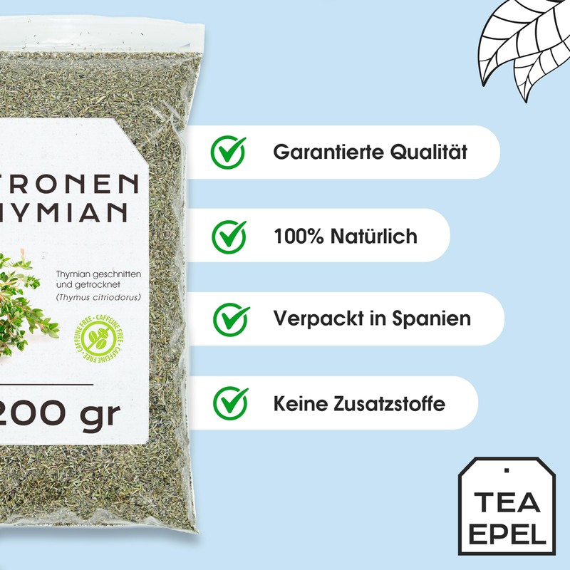 Lemon Thyme Dried 200 g - Lemon Thyme Tea