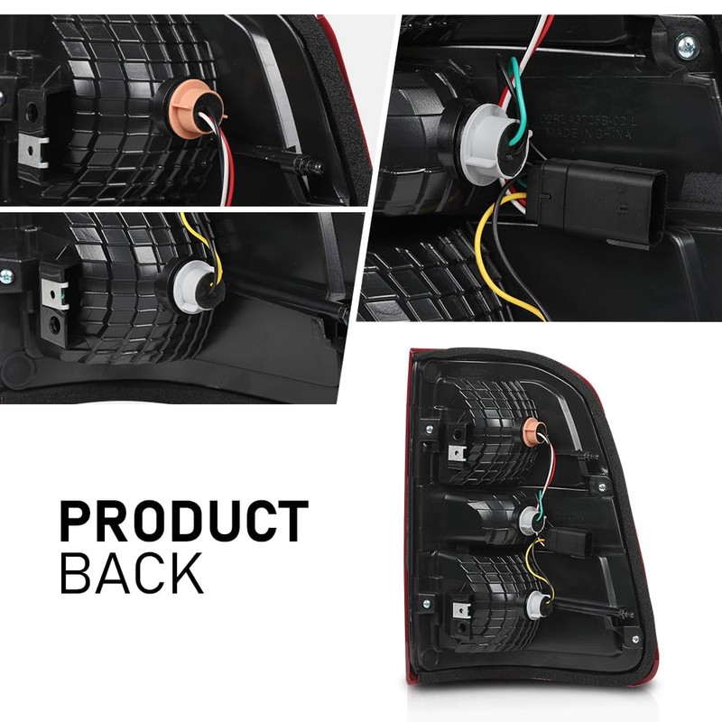G-PLUS Tail Lights Brake Lamp w/Bulbs Driver & Passenger Compatible